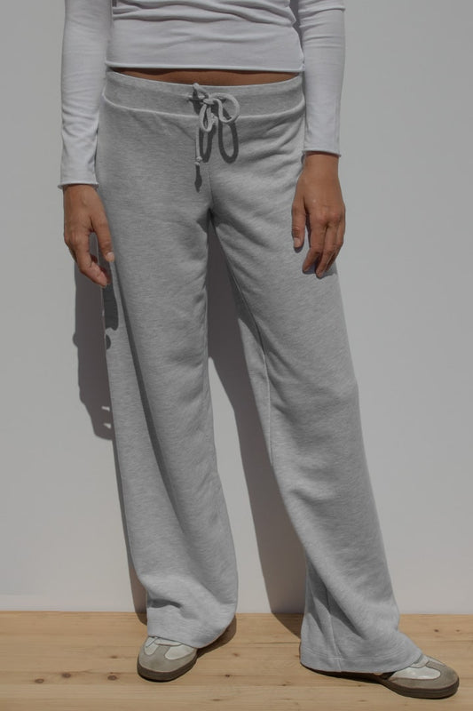 Wide leg joggers with star patch