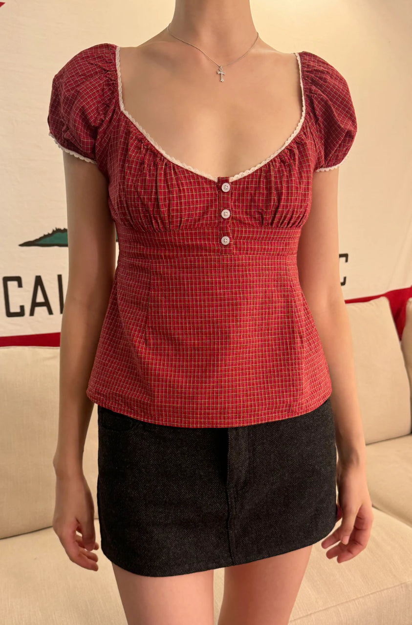Blair Plaid Top