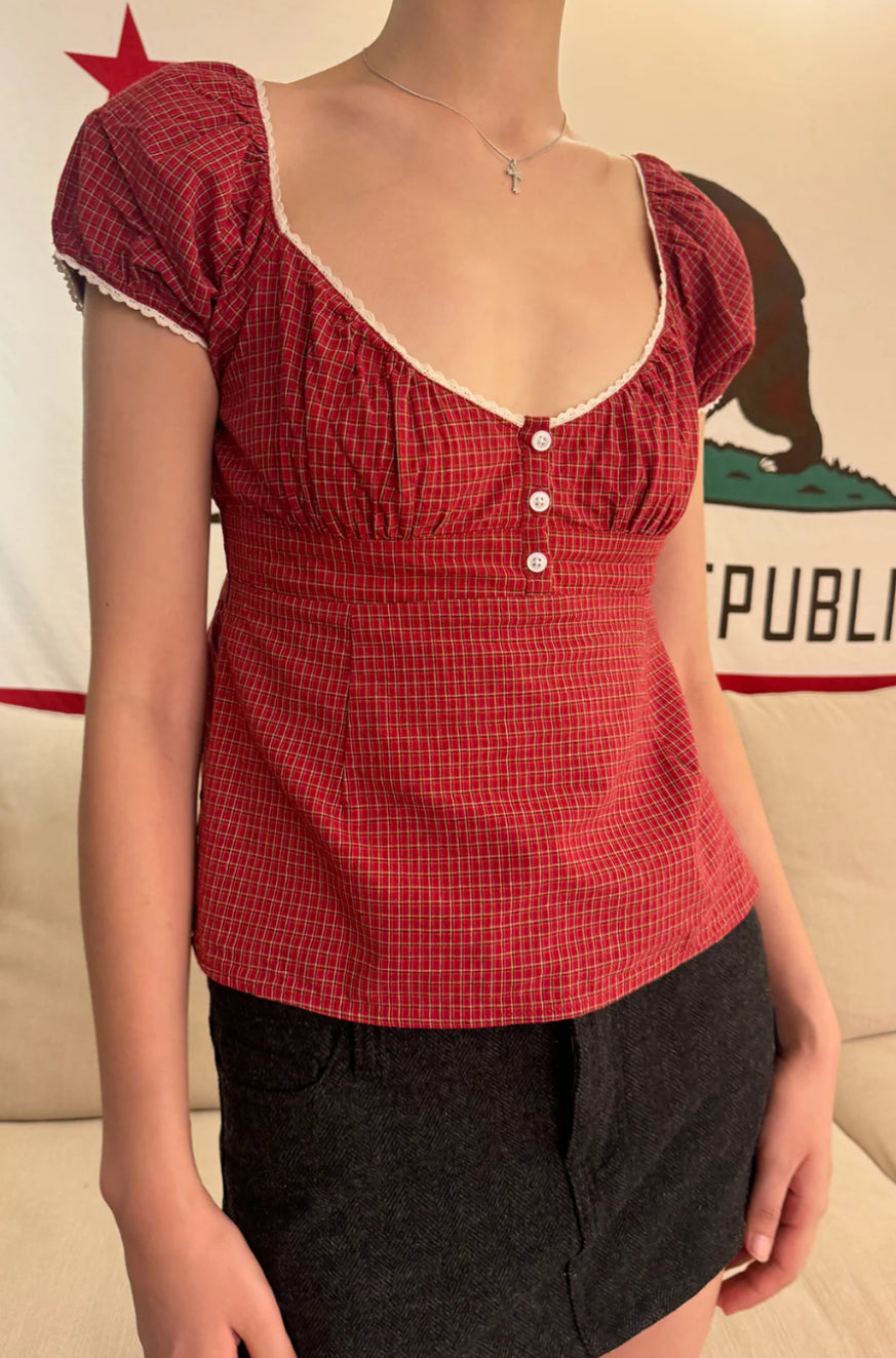 Blair Plaid Top