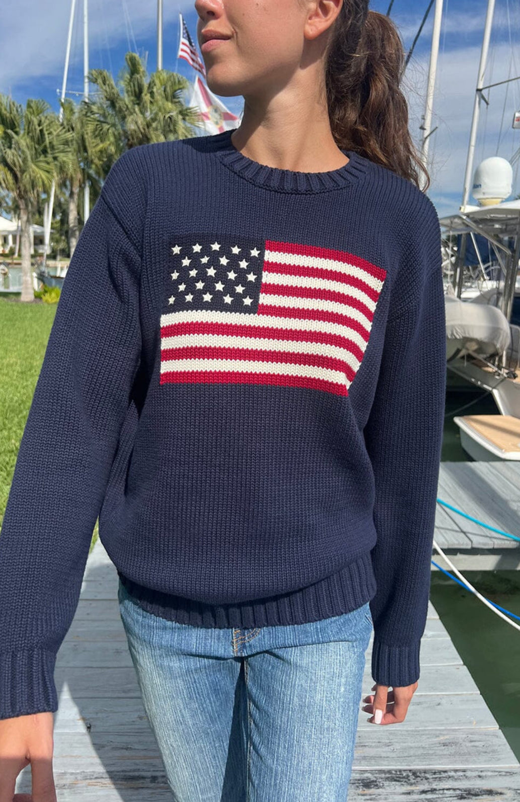 Nico American Flag Sweater