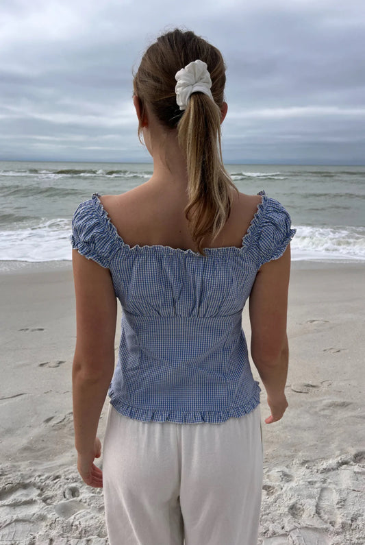 Elena Gingham Top