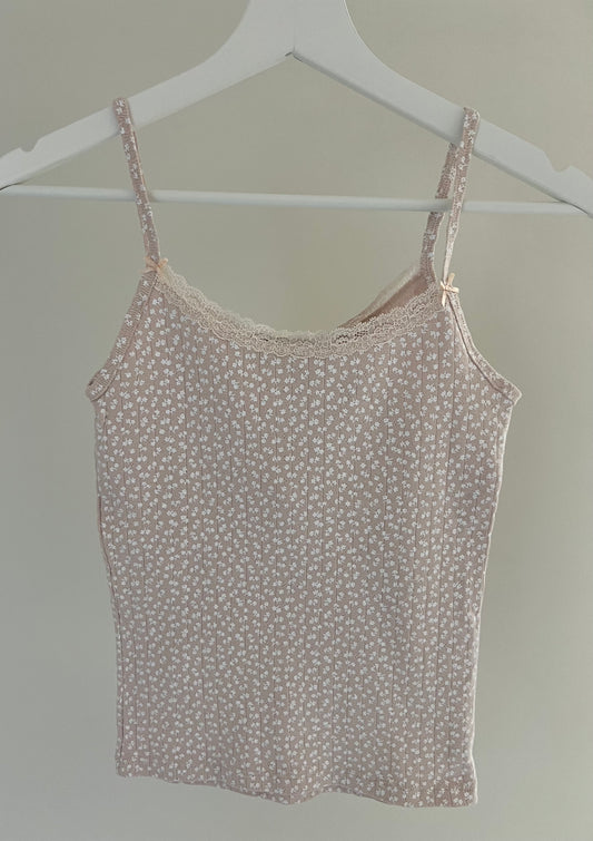 Skylar Floral Eyelet Tank